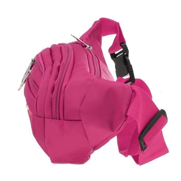 Sac Banane Cuir Rouge DEGRÉ Pochette Ceinture Très Bon état