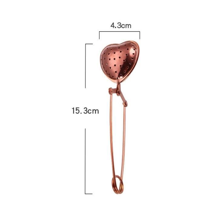 Passoire Cocktail Inox Passoire à Cocktail Inox - Filtre Conique Pour Thé, Jus, Café - Finition Or Rose Filtre Bar Conique