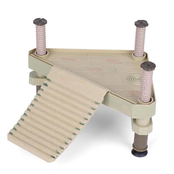 Comparer les prix de LIH Plate-forme flottante pour reptiles Tortue Terrasse Plateforme de séchage avec échelle de rampe 9372009805193