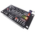 Table de mixage - Ibiza sound - casque DJ - micro noir - jeu de lumière effet UFO-1