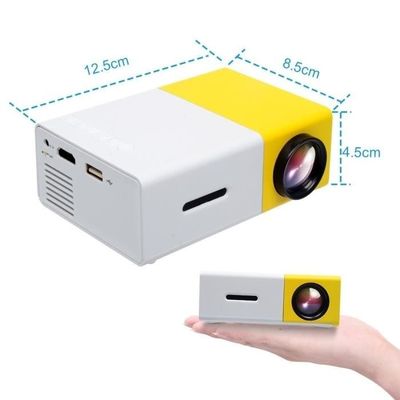 Mini Projecteur 3000 Lumens 1080P Support/é Portable Vid/éoprojecteur Full HD HDMI//VGA//AV//TF//USB Compatible avec Accueil Cin/éma 50000 Heures Multim/édia Cin/éma Maison LED R/étroprojecteur