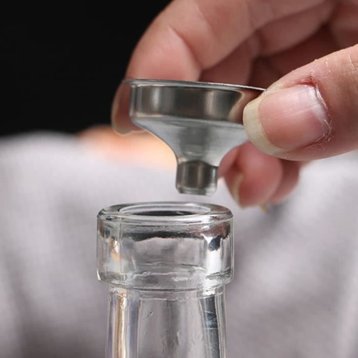 Entonnoir en avec filtre amovible pour remplir vos bouteilles en verre