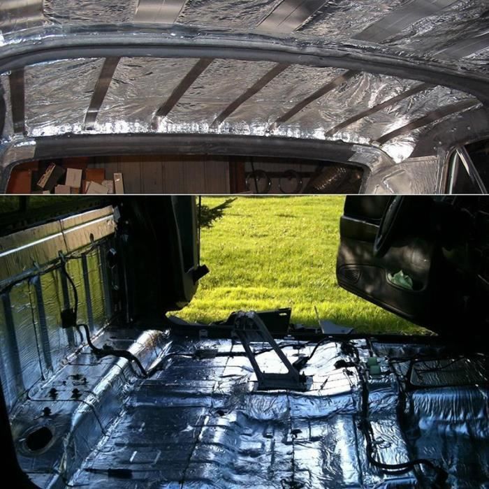 50x200cm tapis isolant voiture véhicule isolation 1qm tapis anti-drone  coffre professionnel