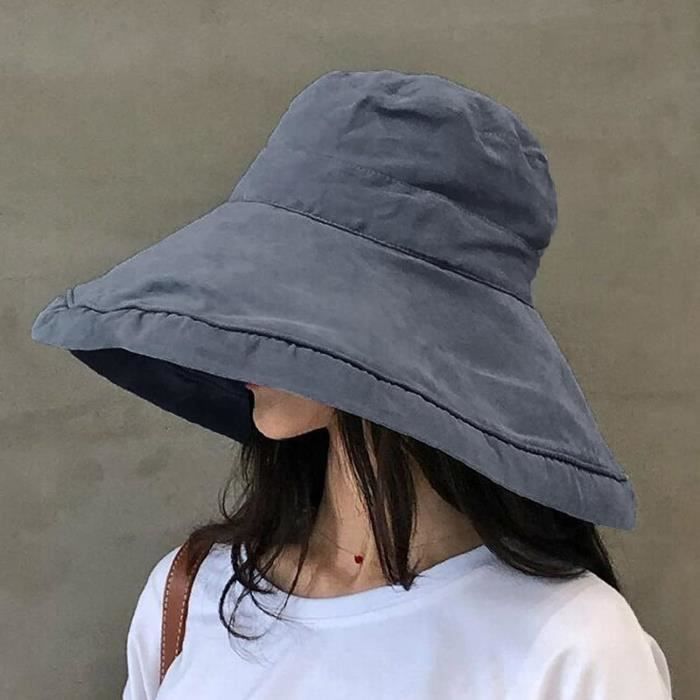 Chapeau femme imperméable en lin gris - Hatsquality