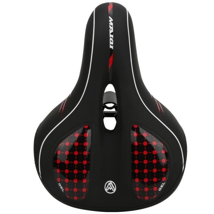 Selle de Vélo Confortable Doux Large Vélo de Route Gel Selles Respirant Siège de Vélo de Montagne Convient pour VTT Vélo de Pliage Vélo de Route