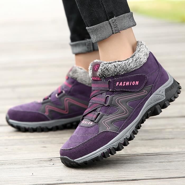 NOGRAX Chaussons Chauds Semelles Épaisses Hiver Homme Femme - Chaussures Maison Confortables