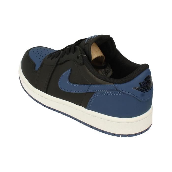 Baskets pour gar on Nike Air Jordan 1 Retro Low OG en cuir bleu et