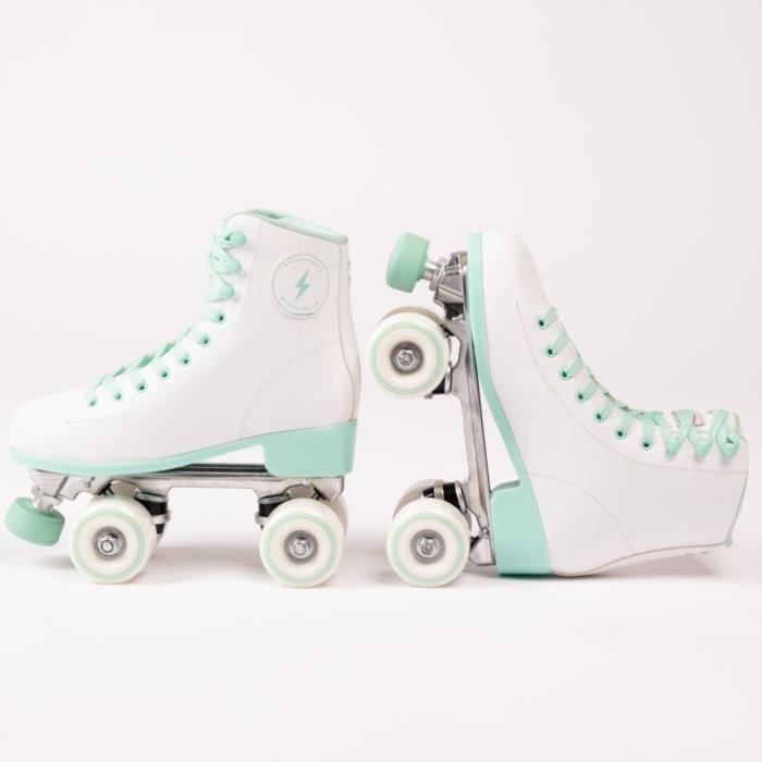 Roller Quad - FLAMINGUEO - Malibu - Vert - Taille 35EU - ABEC-7