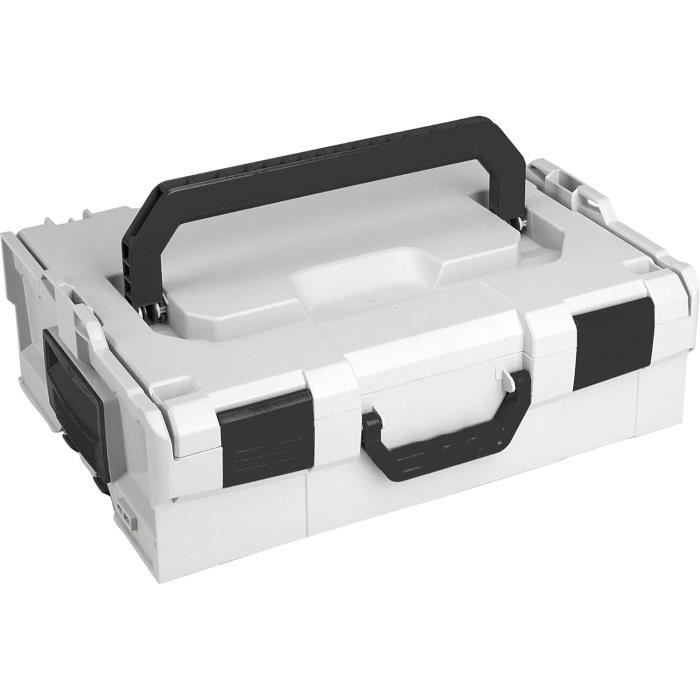 Bosch Sortimo L BOXX 136, personaliseerbaar met je logo, maat 2, professionele gereedschapskoffer, lege kunststof, ideale gereedschapsorganizerbox, zwart