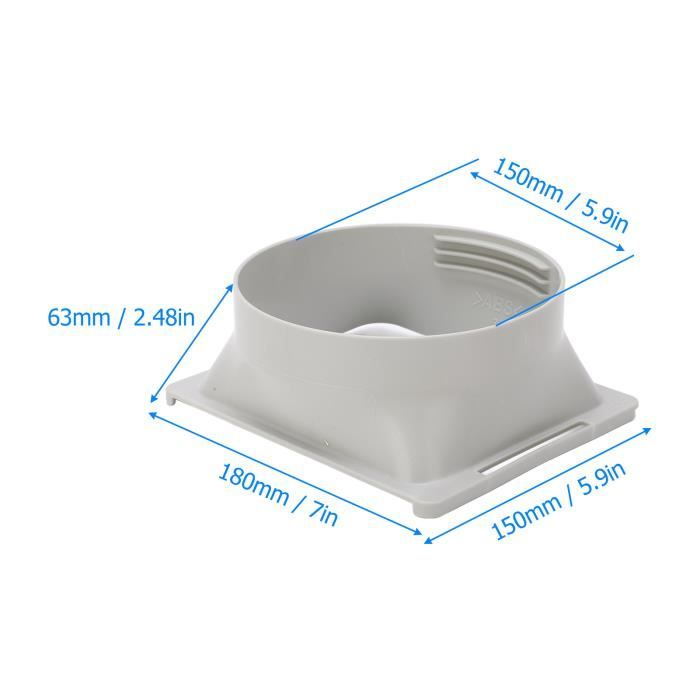 Adaptateur De Tuyau Pour Climatiseur Mobile – Diamètre 15 Cm – Kit Fenêtre – Améliore L’étanchéité