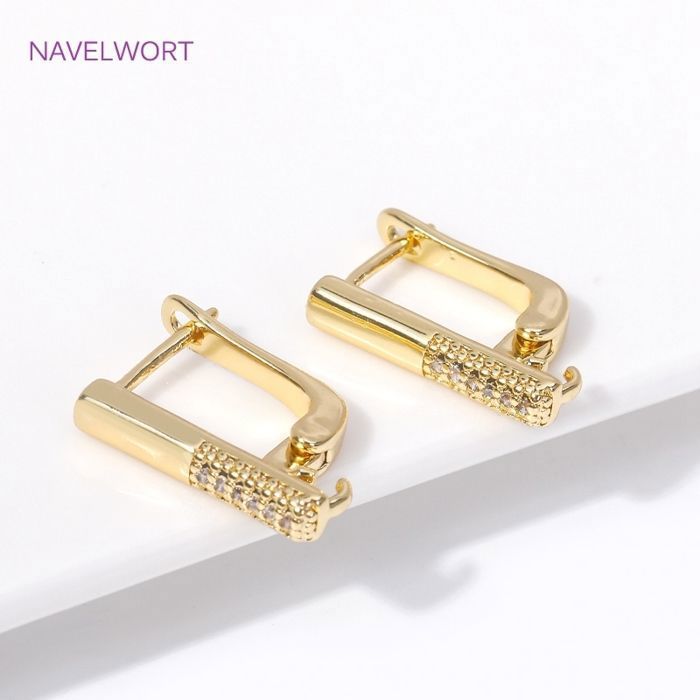12 Fermoirs Déployants Or 18k 10mm - Laiton Plaqué Or Pour DIY Bijoux Bracelet/Collier