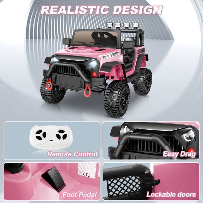 voiture electrique 12v avec telecommande parentale pas cher