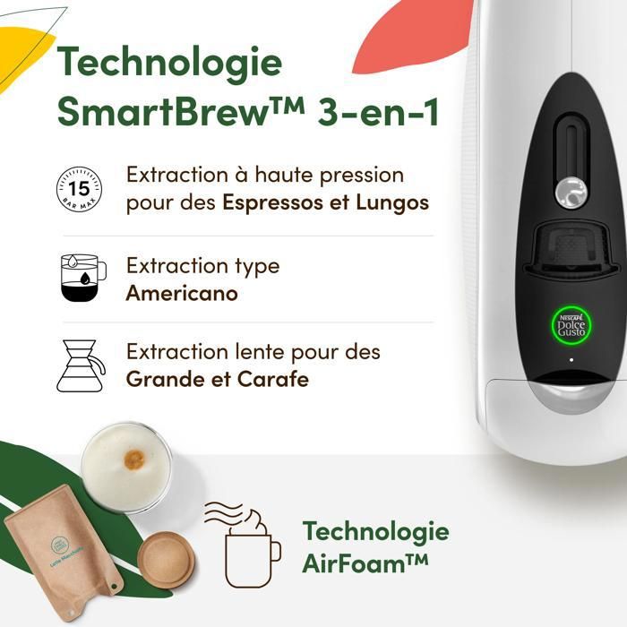 Cafetière Krups DolceGusto® NEO, dosettes en papier