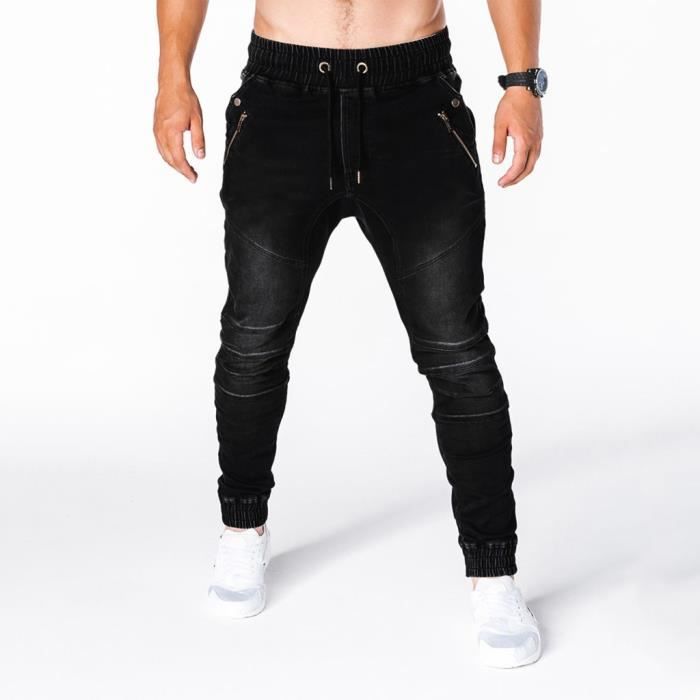 Pantalon jean cheap elastique homme