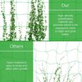 2pcs Filet de treillis en nylon de jardin Support de plante pour jardin fruits légumes plantes grimpantes (3,6 x 1,8 m)-3