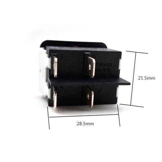 Commutateur Bascule 4 Broches Interrupteur à Bascule Pour Lampe Bipolaire Blanc 2 A - LEGRAND - Jardiland N043321 Remplacement