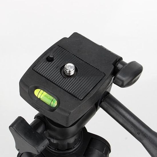 Trépied Photo SUNFOTO En Alliage Aluminium - Hauteur Max 160cm, Charge 4kg, Avec Clip Téléphone Et Sac