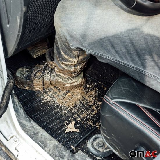Tapis de sol pour Opel Corsa antidérapants en caoutchouc Noir 5 Pcs –  omac-france