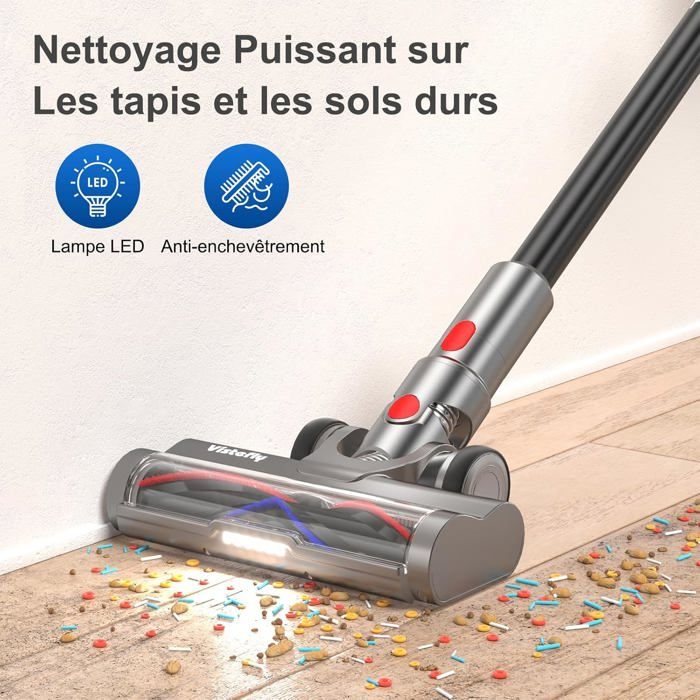 Brosse Pour Aspirateur Balai Kohe K10 - 500W - Bleue - Occasion