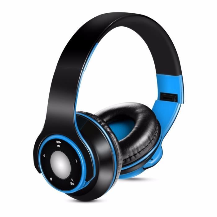 Casque audio Casques d'écoute sans fil Bluetooth V5.0, casque de jeu  professionnel H1 Pro, réduction du bruit stéréo avec - Bleu - Cdiscount TV  Son Photo