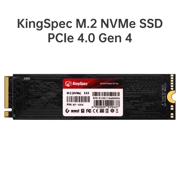 KINGSPEC - Disque SSD Interne - XF Series - 1 To - M.2 2280 NVME PCIe Gen4  x 4 Lane