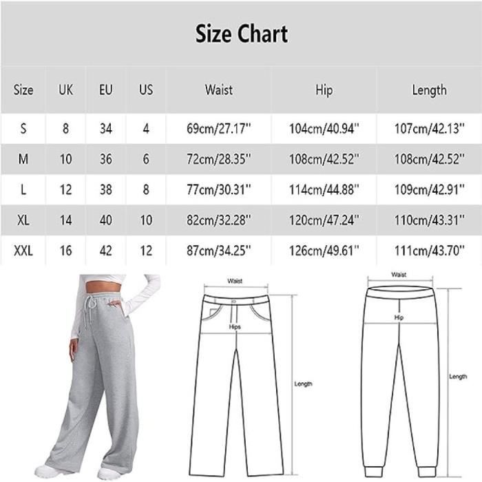 Pantalon Femme Hiver Grande Taille Pantalon Femme Large Taille élastique  Confortable Pantalon De Sport Femme Taille Haute Beige Beige - Cdiscount  Prêt-à-Porter