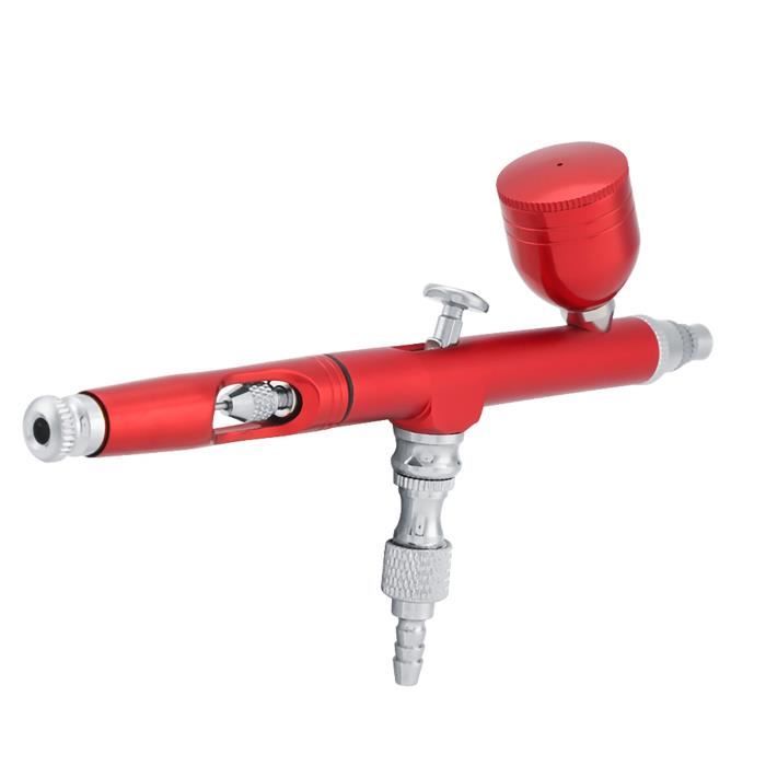 Aérographe Portable Double Action VIFERR 0,3 Mm - Pistolet Pulvérisateur Pour Nail Art, Maquillage Et Tatouage (Doré)