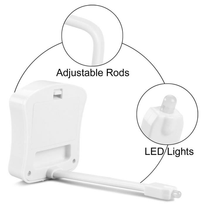 Lampe Toilette LED BEAN LIEVE - 32 Couleurs Détection Mouvement Étanche