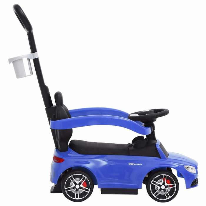 Baroni Toys SUV Mercedes Ride-On Poussez et Vai pour enfants de 1 à 4 ans, phares LED, sons réalistes, roues antidérapantes, compartiment de rangement, 69,5 x 29 x 43 cm, blanc