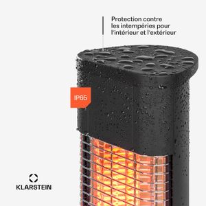 TRESKO Chauffage Radiant Infrarouge IR 2500W Électrique Extérieur Terrasse