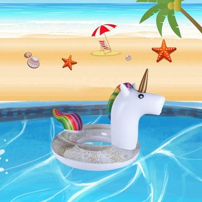 Bouée Licorne Gonflable 54 Cm – Cercle Flottant Intérieur 25 Cm – PVC Résistant – Pour Enfants 5-9 Ans, Piscine Et Plage
