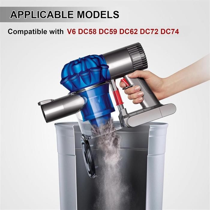 Bac à Poussière pour Aspirateur pour Dyson V6 DC58 DC59 DC62 DC74 ...