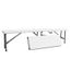 Banc Pliant Transportable Banc En Plastique Robuste 183x43x30 Cm Blanc Pliable En Deux Pack De 2 2 A 4 Personnes Par Banc Achat Vente Banc D Exterieur Banc Pliant 183x43x30cm Cdiscount