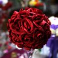 Boule de fleur décoration table de mariage BL20 BORDEAUX-0