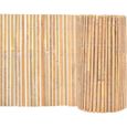 •4343FR Clôture en bambou Canisse en bambou brise-vue|Clôture Grillage|Panneau de clôture Jardin Volière 1000 x 50 cm-0
