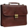 Cartable cuir 1 soufflet