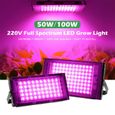 100w Lampe Led Horticole Floraison Lampe--Full Spectrum Hydro LED élèvent la lumière pour la boîte de culture-0