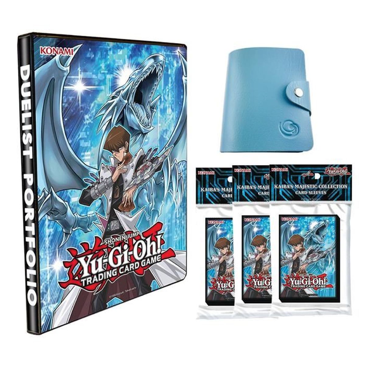 Yugioh Portfolio Classeur A4 3 Sachets De 50 Protege Cartes