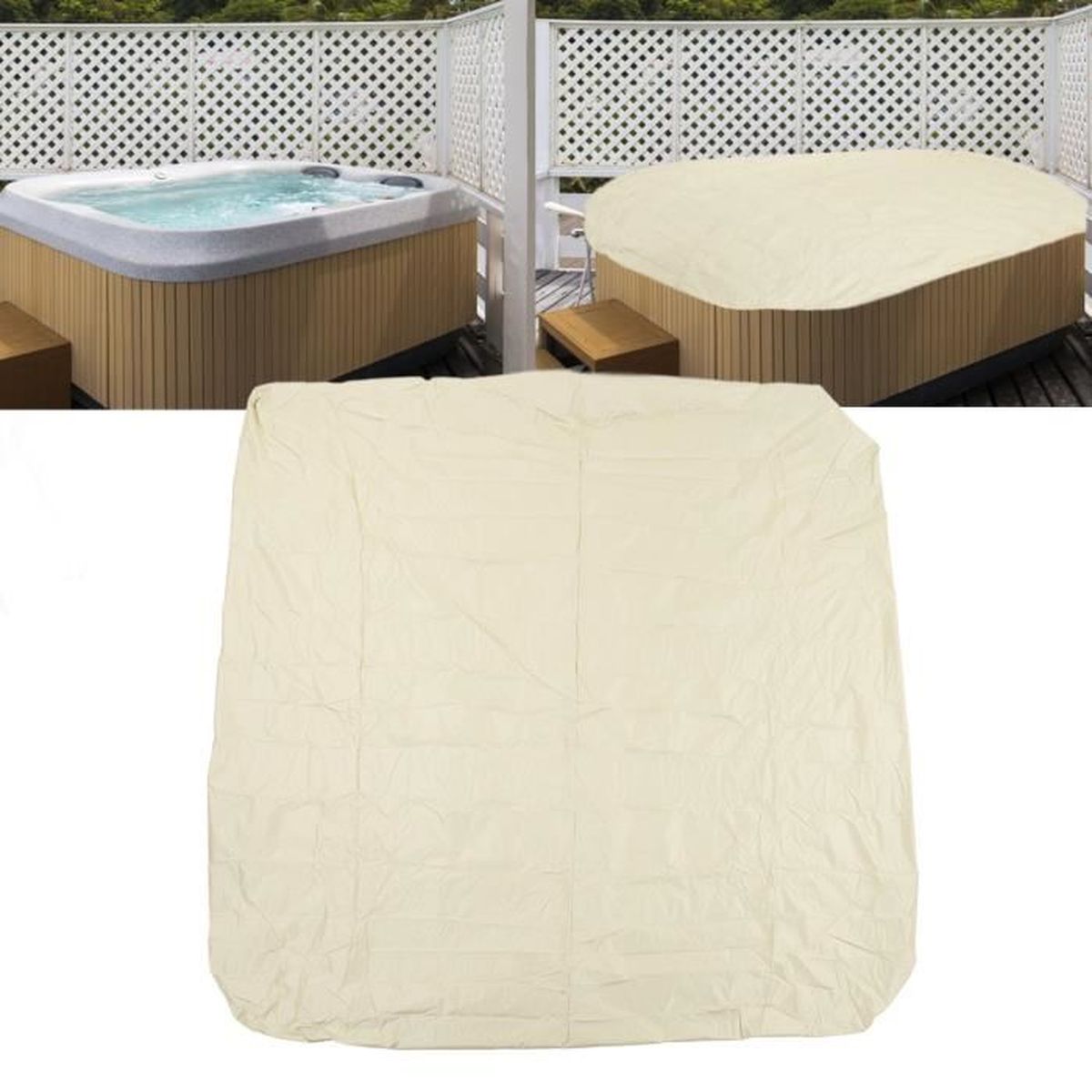 Protecteur De Couvercle à Bain à Remous Gonflable, Couvercle