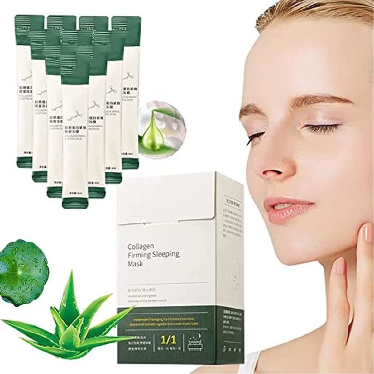 Purime Korean Collagen Firming Mask,Collagen Sheet Mask,Masque