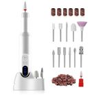 YNKKVRE Kit de lime à ongles électrique sans fil, embouts en céramique, outil rechargeable pour manucure et pédicure parfaites
