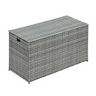 Coffre de rangement jardin, Teamson Home, gris, 140 X 60 X 80