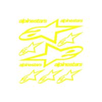 Kit stickers alpinestars Ref: SPON-018 Jaune Flash