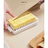 Coupe beurre,Boîte de coupe de beurre,Boîte de rangement de conteneur de beurre avec couvercle 16.3x5.2x9.4cm