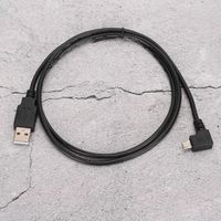 Câble de connexion micro USB vers USB, câble micro USB vers USB à angle droit durable noir, appareils GPS de la série Tomtom GO