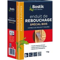 BOSTIK - Enduit rebouchage bois poudre 1kg