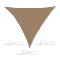 Voile d'ombrage triangle marron café - 10035865-984
