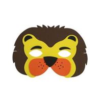 Masque Loup Enfant Animaux Sauvage - Lion - STC - Marron - Intérieur - A partir de 3 ans