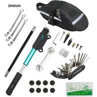 Kit de réparation de vélo ZHOUXI - Pompe portable - Outils de réparation automobile - Noir