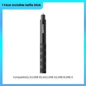 23.5cm to 114cm Telescoping Invisible Selfie Stick for insta360 Insta 360  X3,ONE RS,GO 2,ONE X2,ONE R,ONE X ONE RS Gopro Go pro Hero 11 10 9 5 4 3